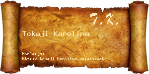 Tokaji Karolina névjegykártya